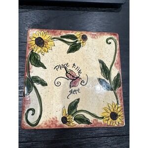 Vtg 2001 Plate Replacement Blue Sky Clayworks Autumn